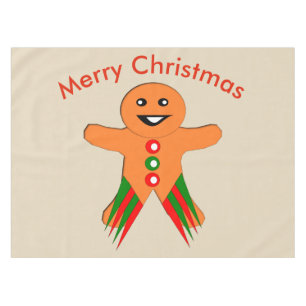 Toalha De Mesa Festa de Natal Gingercake Man Tablecloth