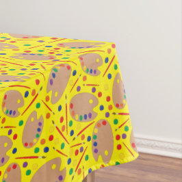 Toalha De Mesa Festa de primeiro aniversario da Paleta de Pintura