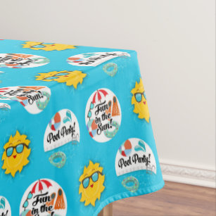 Toalhas De Mesa Festa Piscina Verao Zazzle Com Br