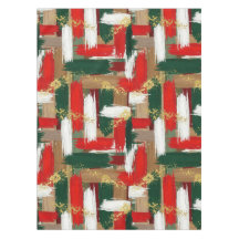 Festive holiday brush plaid