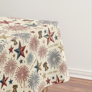 Toalha De Mesa Festive Patriotic Fireworks Aesthetic