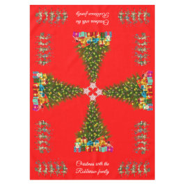 Toalha De Mesa Festive Whimsical Christmas Tree Quirky Reindeers