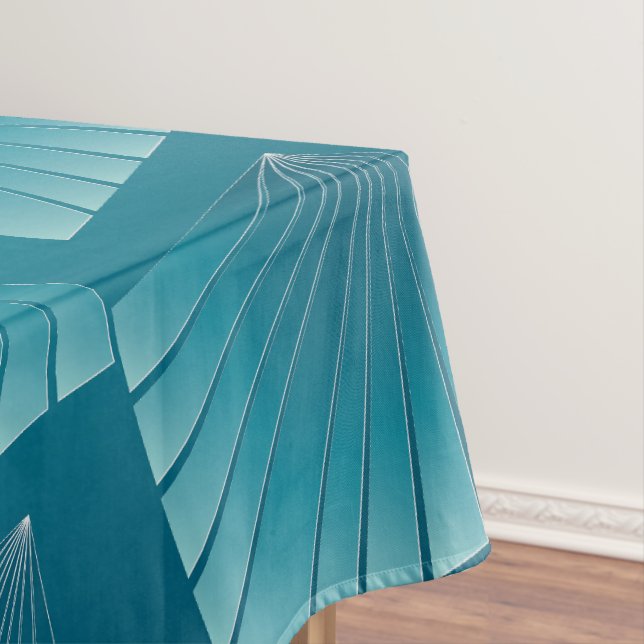 Toalha De Mesa Fitas de turquesa (Posição Original)