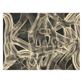 Toalha De Mesa Fitas encurvadas beges, em contraste com a linha g