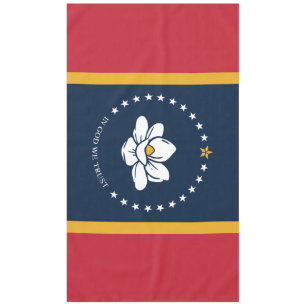 Toalha De Mesa Flag do Mississippi - New Magnolia Flag