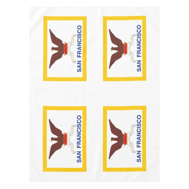 Toalha De Mesa Flag of San Francisco, California Tablecloth (Frente)