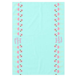 Toalha De Mesa Flamingo Aniversário de criança Tropical