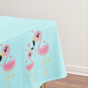 Toalha De Mesa Flamingo Chá de fraldas Cute Tropical