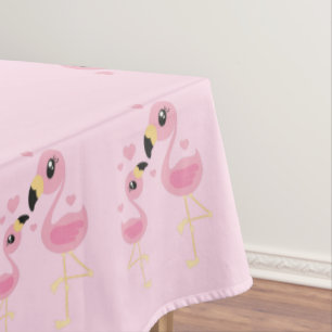 Toalha De Mesa Flamingo Chá de fraldas Cute Tropical