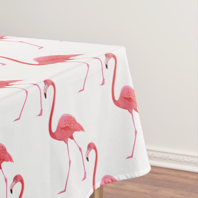 Toalha De Mesa Flamingo tropical "60x84", cor-de-rosa, (Posição Original)