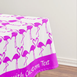 Toalha De Mesa Flamingos cor-de-rosa tropicais Twossomas do Coraç