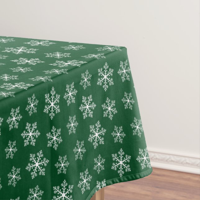 Toalha De Mesa Floco de Neve Verde Tablecloth (Posição Original)