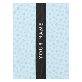 Toalha De Mesa Flocos de neve azuis, seu nome, Personalize