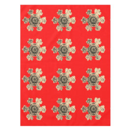 Toalha De Mesa Flocos de neve Red Tablecloth