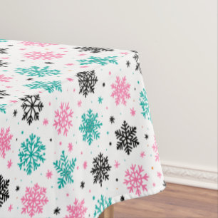Toalha De Mesa Flocos de neve retrô