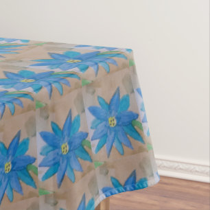 Toalha De Mesa Flor Azul