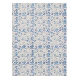 Toalha De Mesa Flor Azul-Folha Selvagem Antiquado