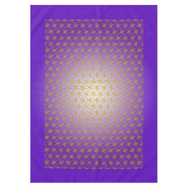 Toalha De Mesa Flor da Vida / Blume des Lebens - ouro padrão