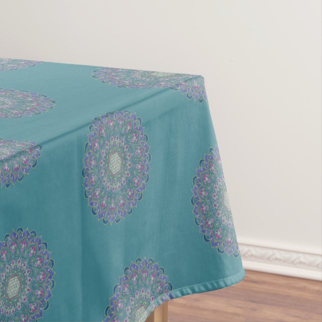 Toalha De Mesa Flor Da Vida - Estilo De Mandala Índia 1 (Posição Original)