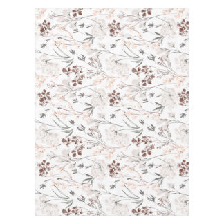 Toalha De Mesa Flor de campo minimalista elegante folhas suave fl