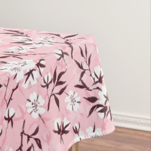 Toalha De Mesa Flor de cereja branca