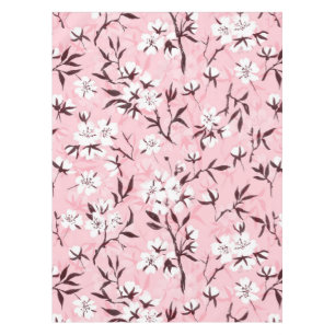 Toalha De Mesa Flor de cereja branca