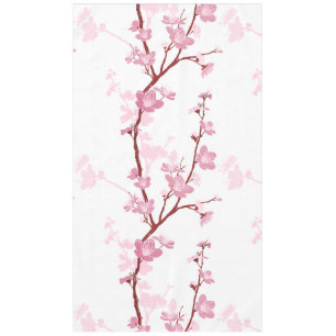 Toalha De Mesa Flor de cereja japonesa, flor rosa gentil, giro,