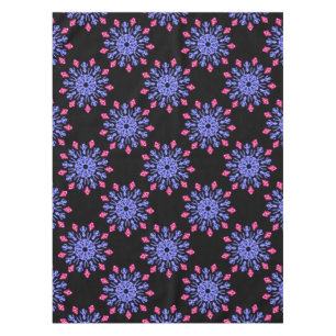 Toalha De Mesa Flor de néon azul e vermelho