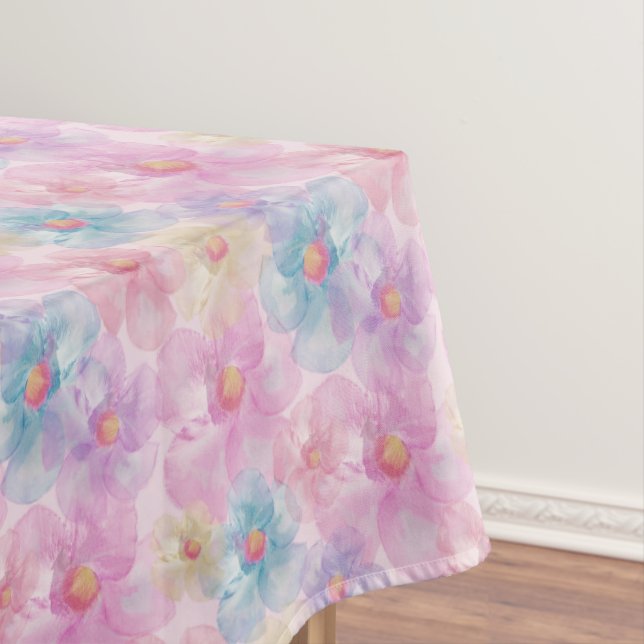 Toalha De Mesa Flor de Pétala Pastel (Posição Original)