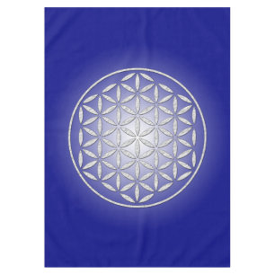 Toalha De Mesa Flor De Vida / Blume des Lebens - Branco
