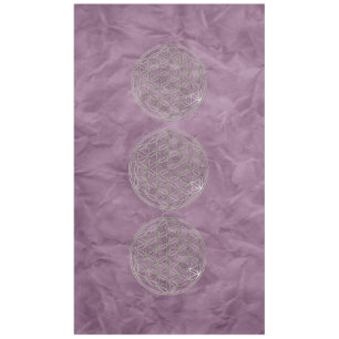 Toalha De Mesa Flor De Vida / Blume des Lebens - PRATA