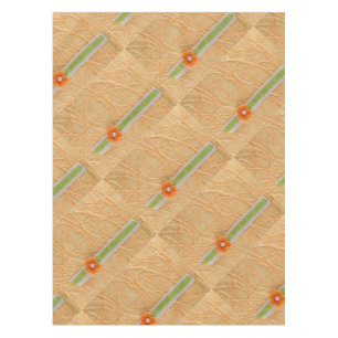 Toalha De Mesa Flor e base de laranja