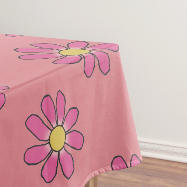 Toalha De Mesa Flor rosa (Posição Original)