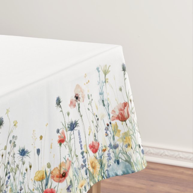Toalha de Mesa Flor Silvestre Vibrante (Posição Original)