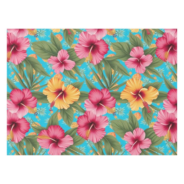 Toalha De Mesa Flor tropical do abacaxi (Frente (Horizontal))