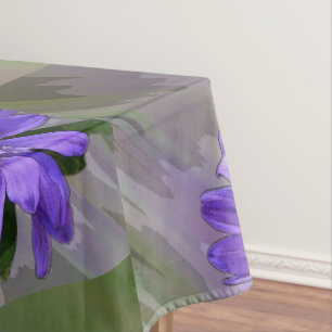 Toalha De Mesa flor violeta azul