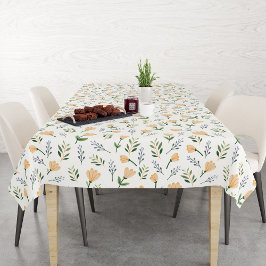 Toalha de Mesa Floral Amarela Escandinava
