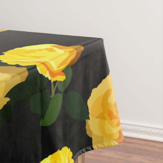 Toalha De Mesa floral amarelo tenente (Posição Original)