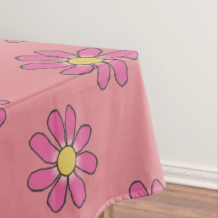 Toalha De Mesa Floral cor-de-rosa
