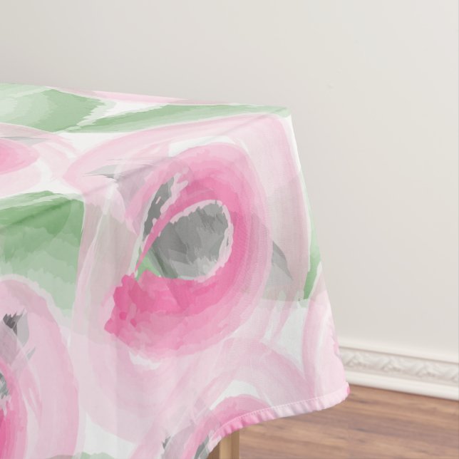 Toalha De Mesa Floral de Aquarela (Posição Original)