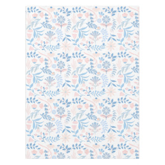Toalha De Mesa Floral design boho block print blue pink girly