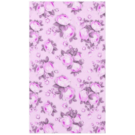 Toalha De Mesa floral elegante roxo rosa