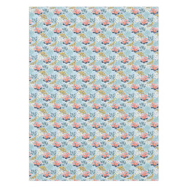 Toalha De Mesa Floral Moderno em Azul