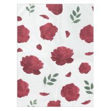 Toalha de Mesa Floral Rosa
