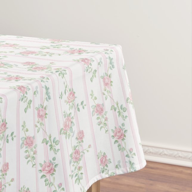 Toalha de Mesa Floral Rosa Elegante (Posição Original)