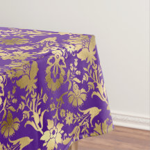Floral Roxo Elegante Dourado 