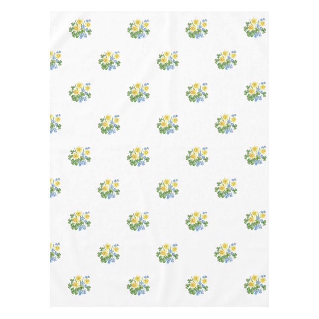 Toalha de Mesa Floral Serenidade Primavera Botânic (Frente)