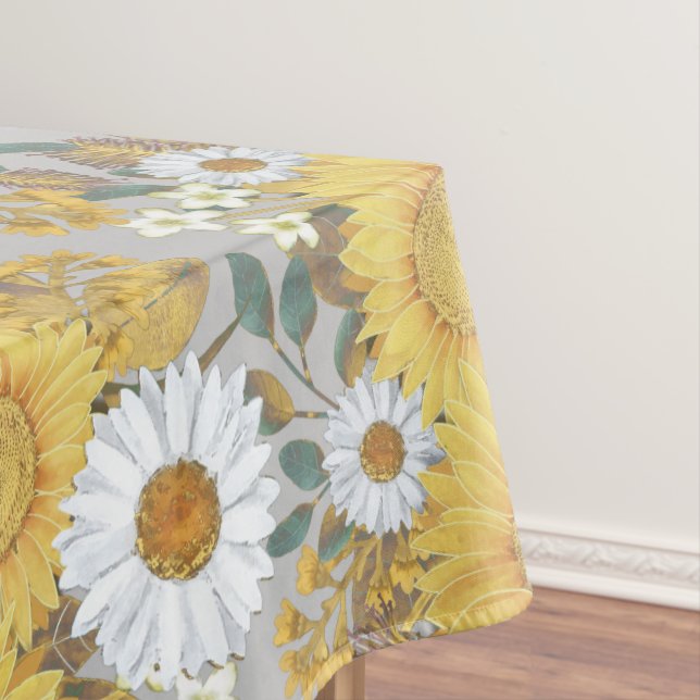 Toalha De Mesa Floral Sunflower Tablecloth (Posição Original)