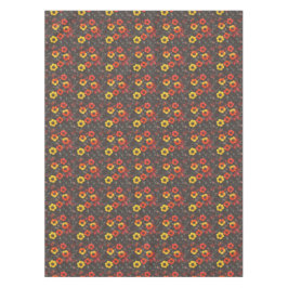 Toalha De Mesa Flores amolecidas em fundo escuro