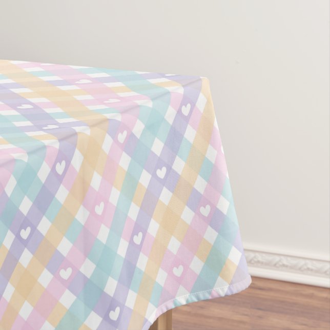 Toalha De Mesa Flores Azuis e Beige (Posição Original)